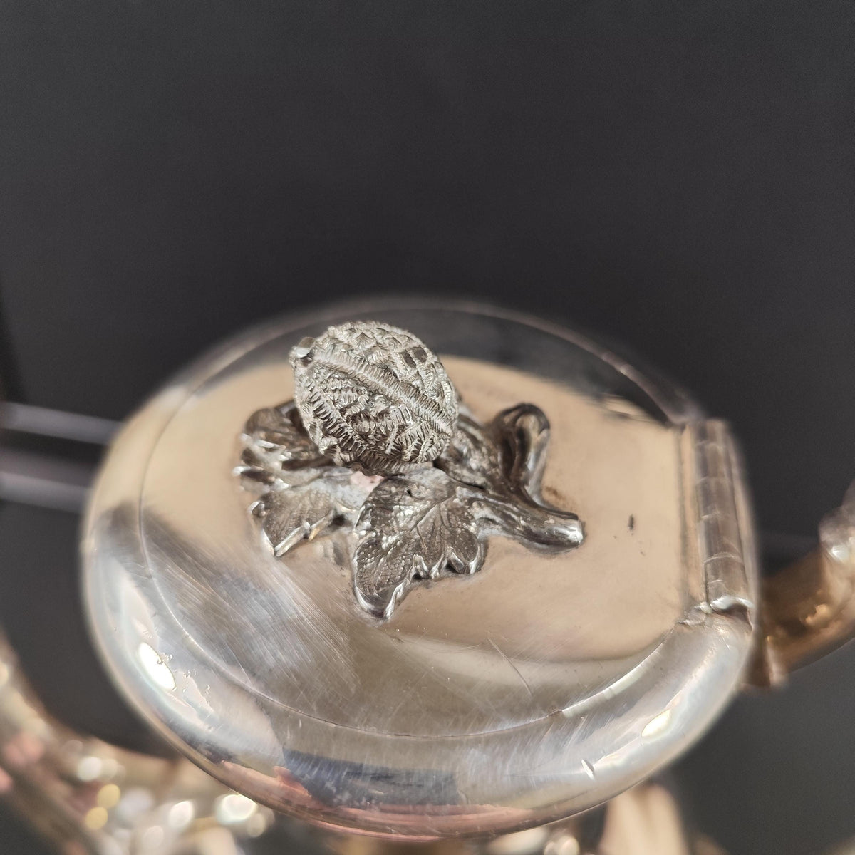 Théière ancienne en métal argenté Mappin & Webb Style classique Sheffield