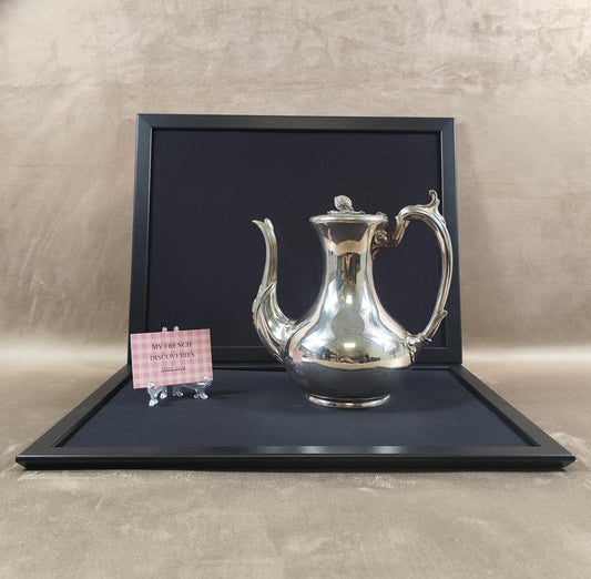 Théière ancienne en métal argenté Mappin & Webb Style classique Sheffield