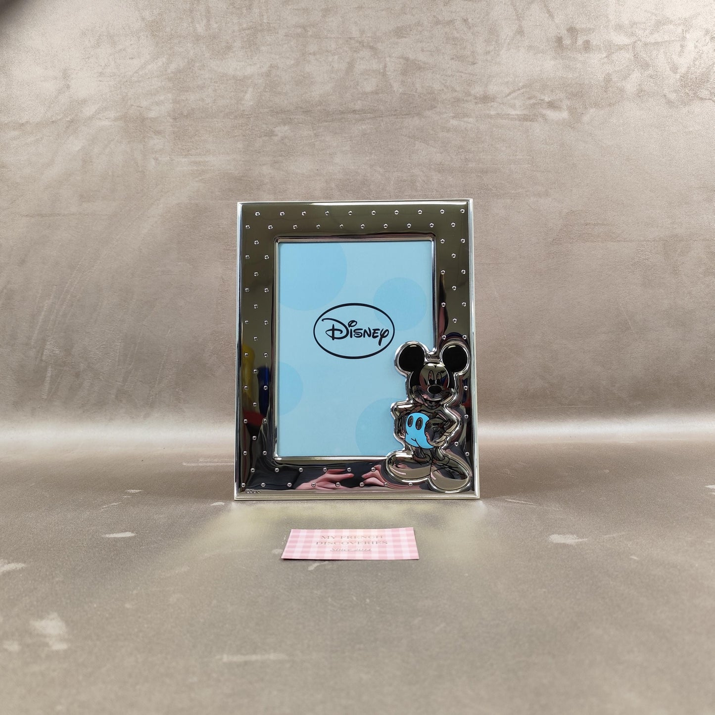 Cadre photo Disney Mickey Mouse en MIRO-SILVER Design italien Argent PVD