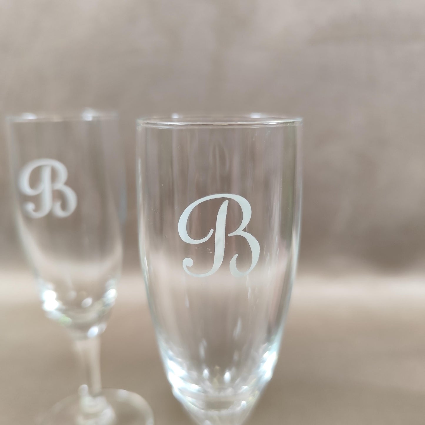 Lot de 6 flûtes à champagne Barancourt en verre Flûtes publicitaires Champagne