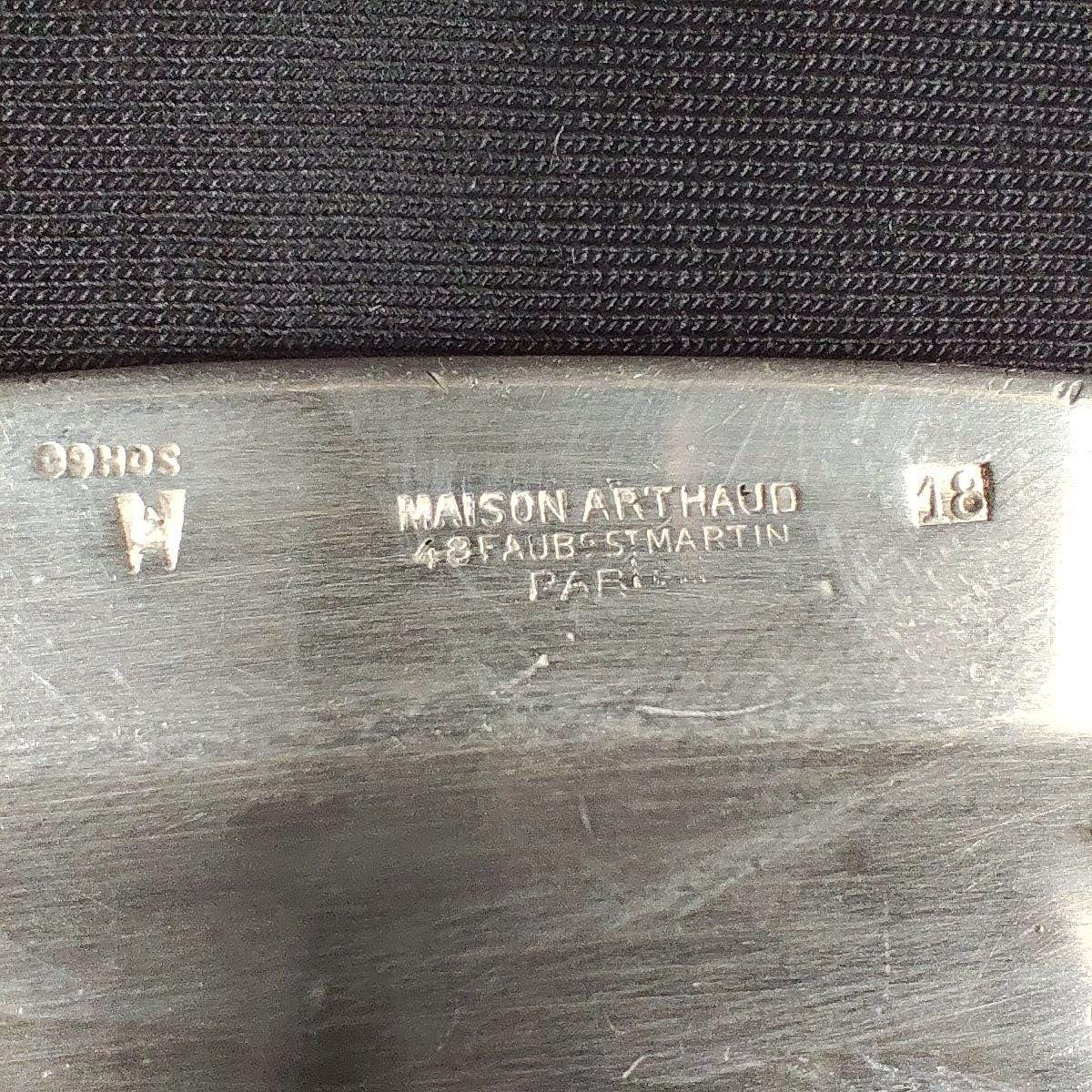 Plat ovale Normandy Hotel en métal argenté Maison Artaud Hôtellerie française