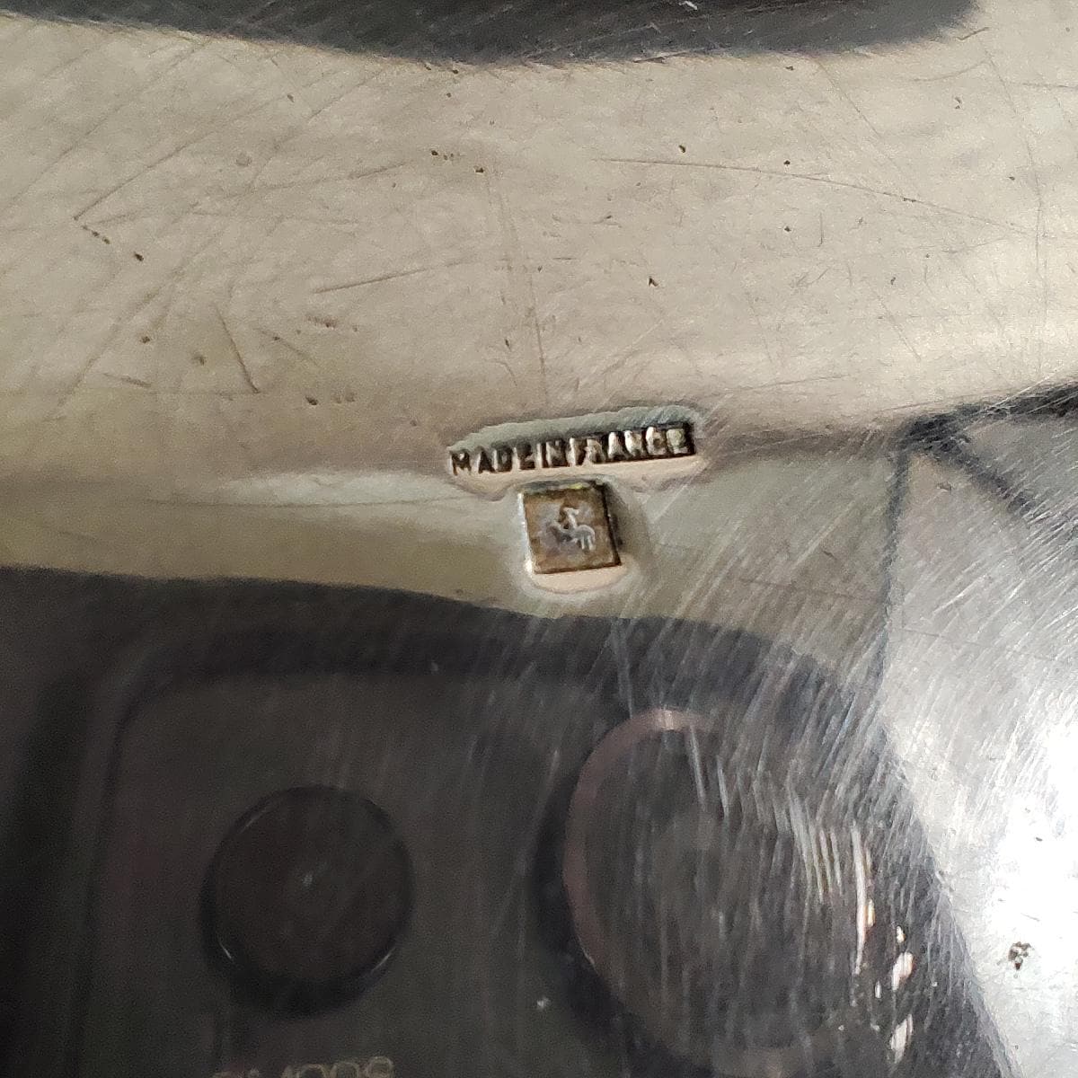 Seau à glaçons ancien en métal argenté avec grille amovible Orfèvrerie française Vintage