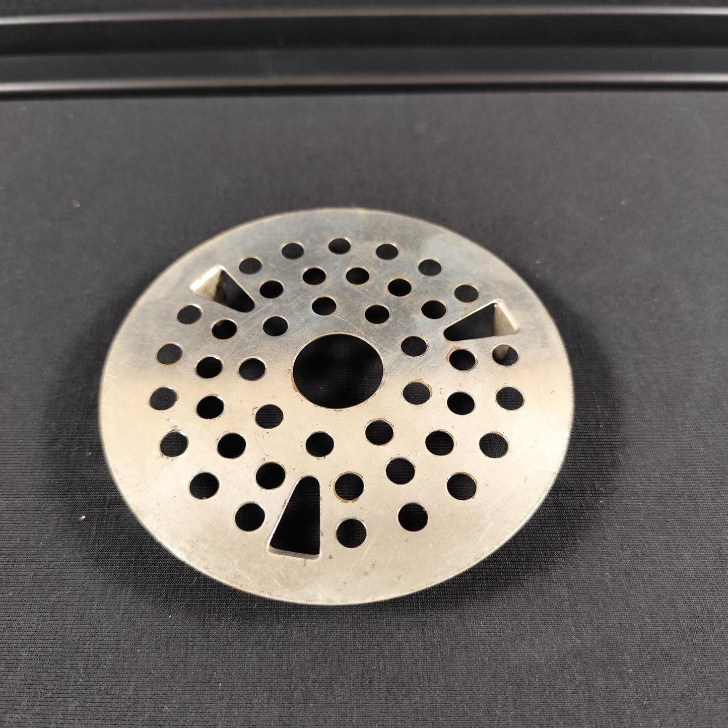 Seau à glaçons ancien en métal argenté avec grille amovible Orfèvrerie française Vintage