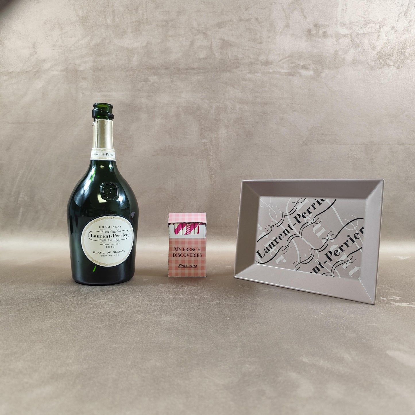Cendrier vide-poche Laurent-Perrier en porcelaine Revol Champagne France