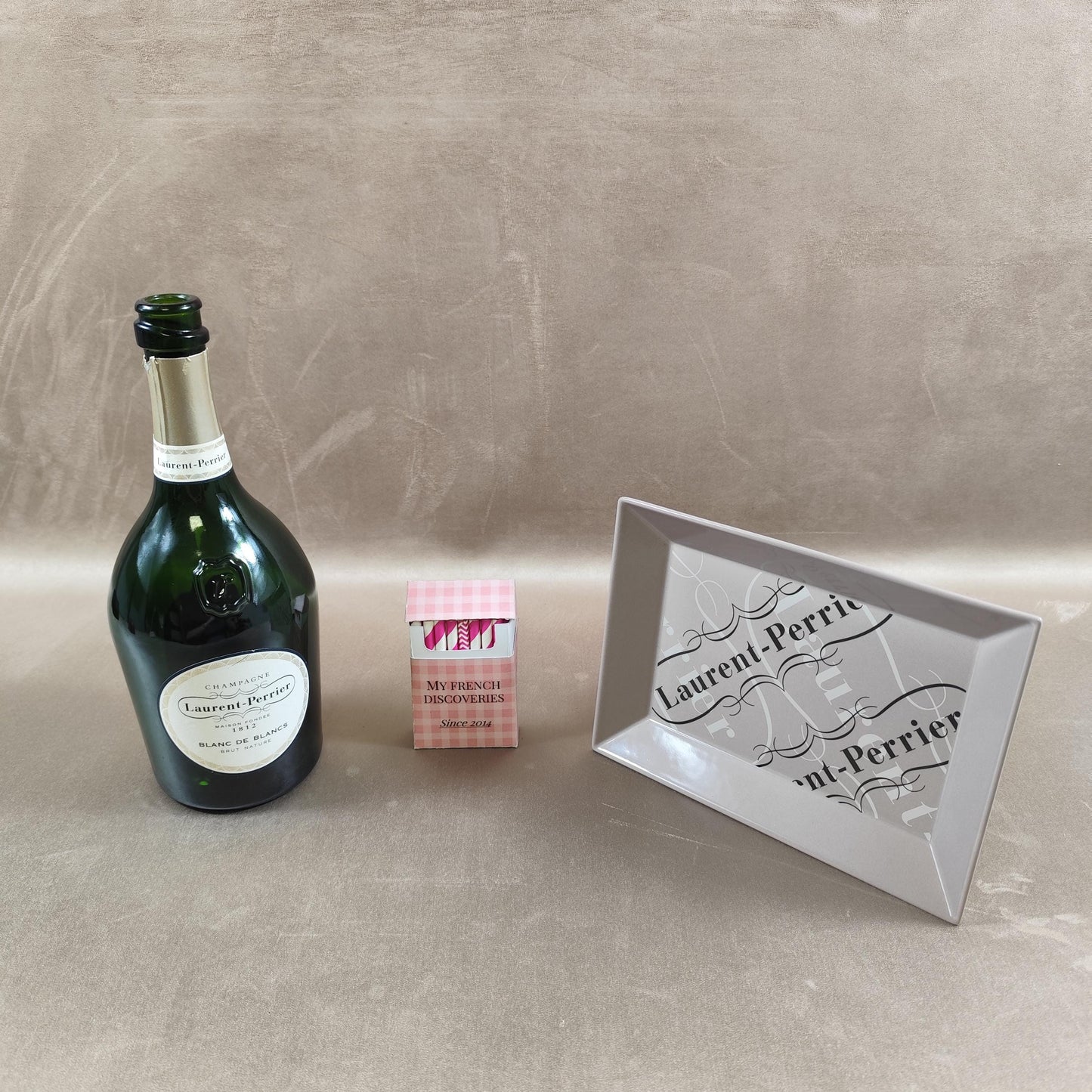 Cendrier vide-poche Laurent-Perrier en porcelaine Revol Champagne France