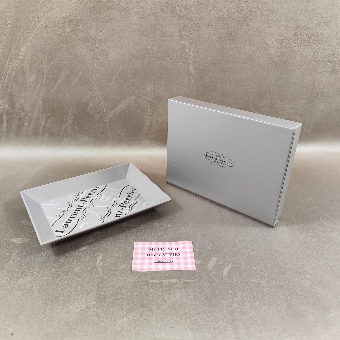 Cendrier vide-poche Laurent-Perrier en porcelaine Revol Champagne France