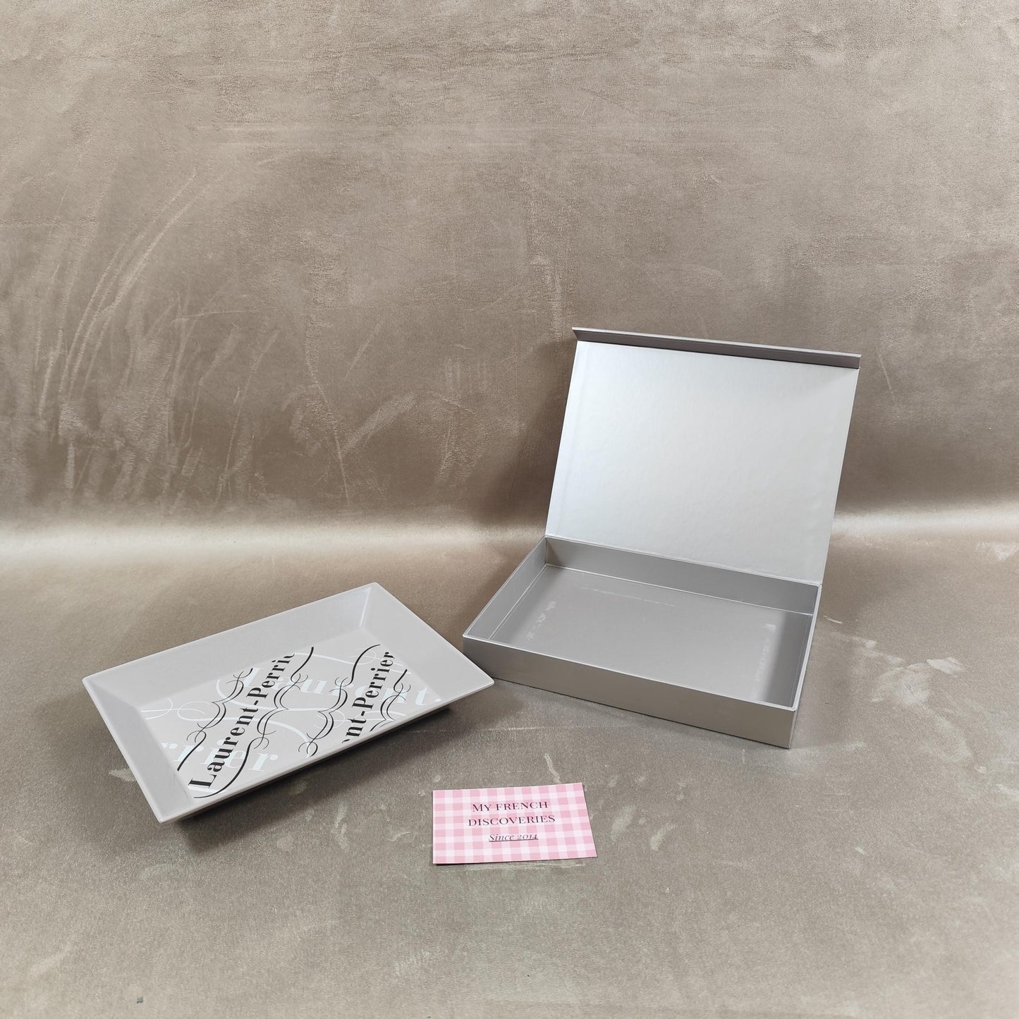 Cendrier vide-poche Laurent-Perrier en porcelaine Revol Champagne France