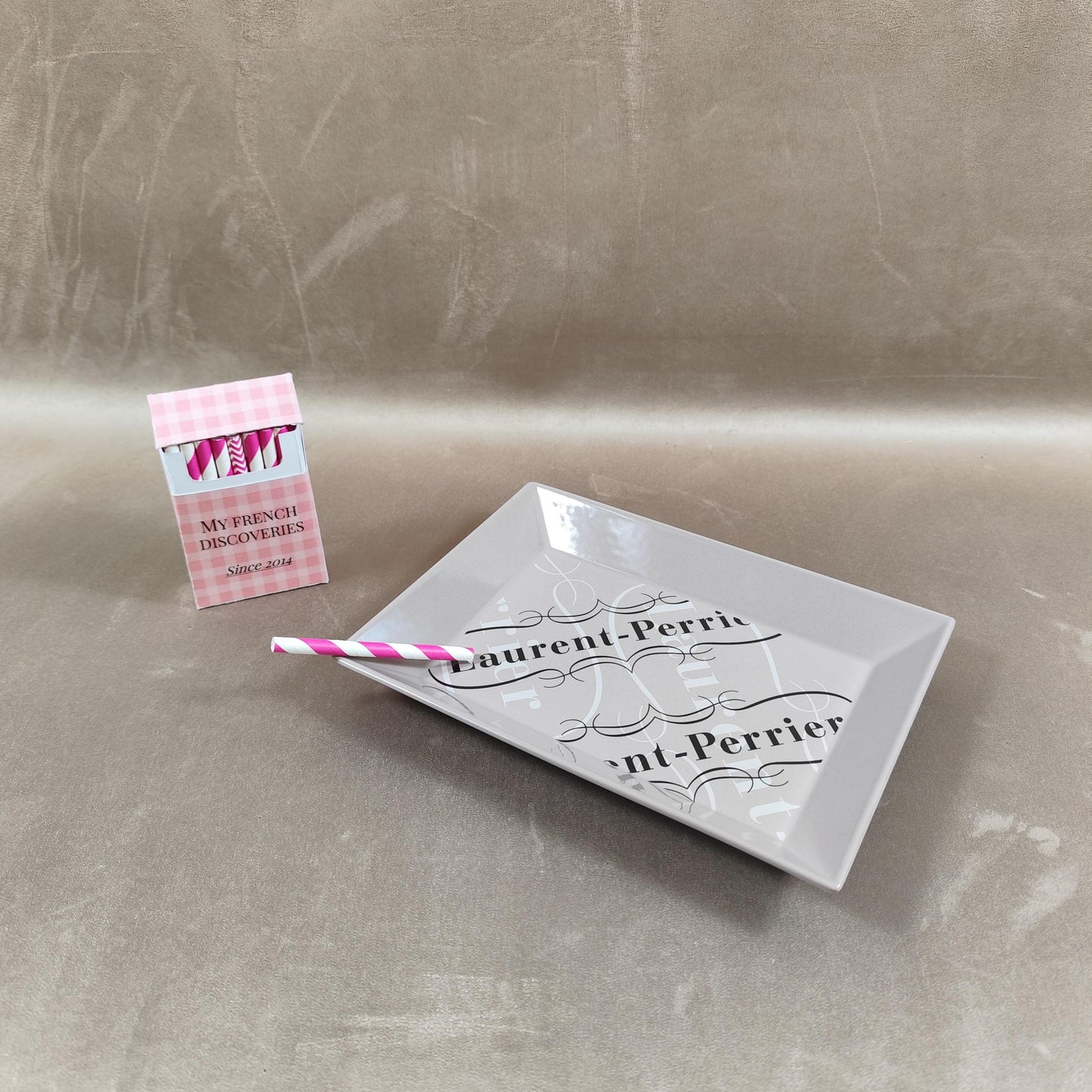 Cendrier vide-poche Laurent-Perrier en porcelaine Revol Champagne France