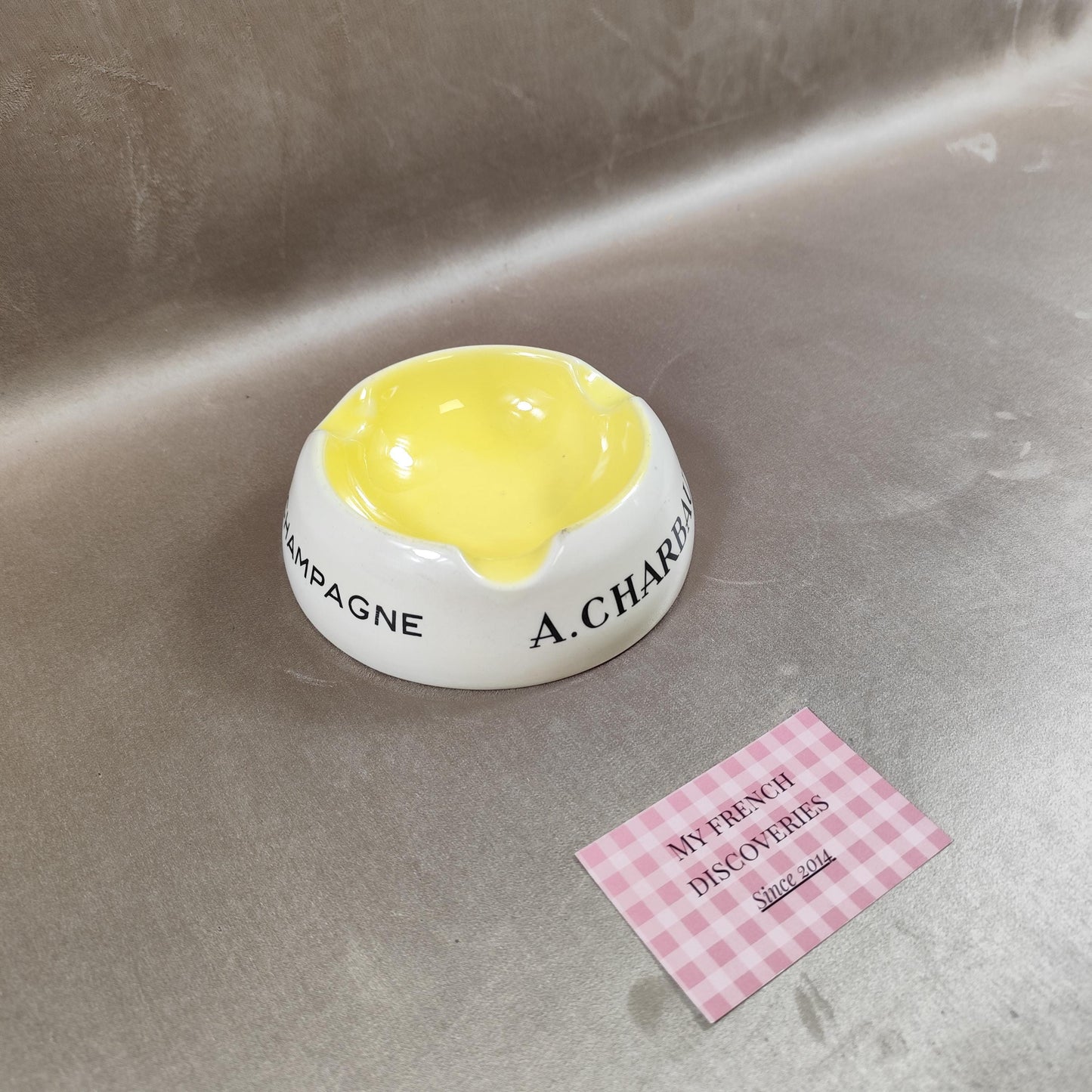 Cendrier publicitaire A. Charbaut & Fils Épernay Création Réservée Champagne