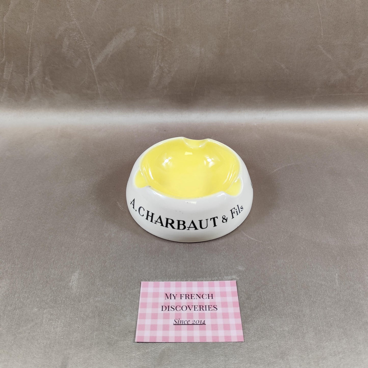 Cendrier publicitaire A. Charbaut & Fils Épernay Création Réservée Champagne