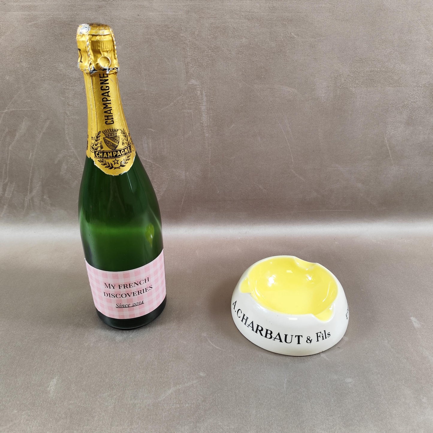 Cendrier publicitaire A. Charbaut & Fils Épernay Création Réservée Champagne