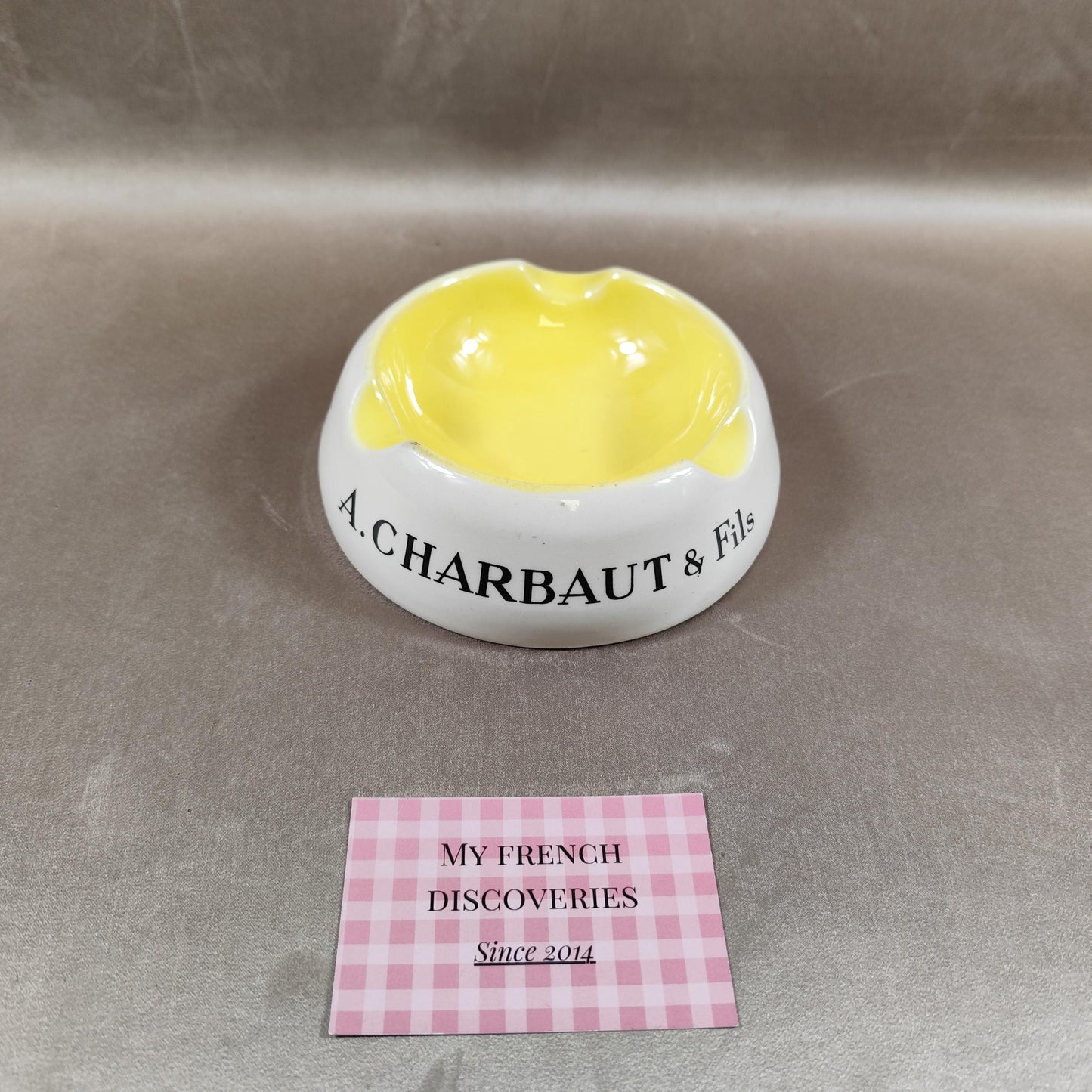 Cendrier publicitaire A. Charbaut & Fils Épernay Création Réservée Champagne