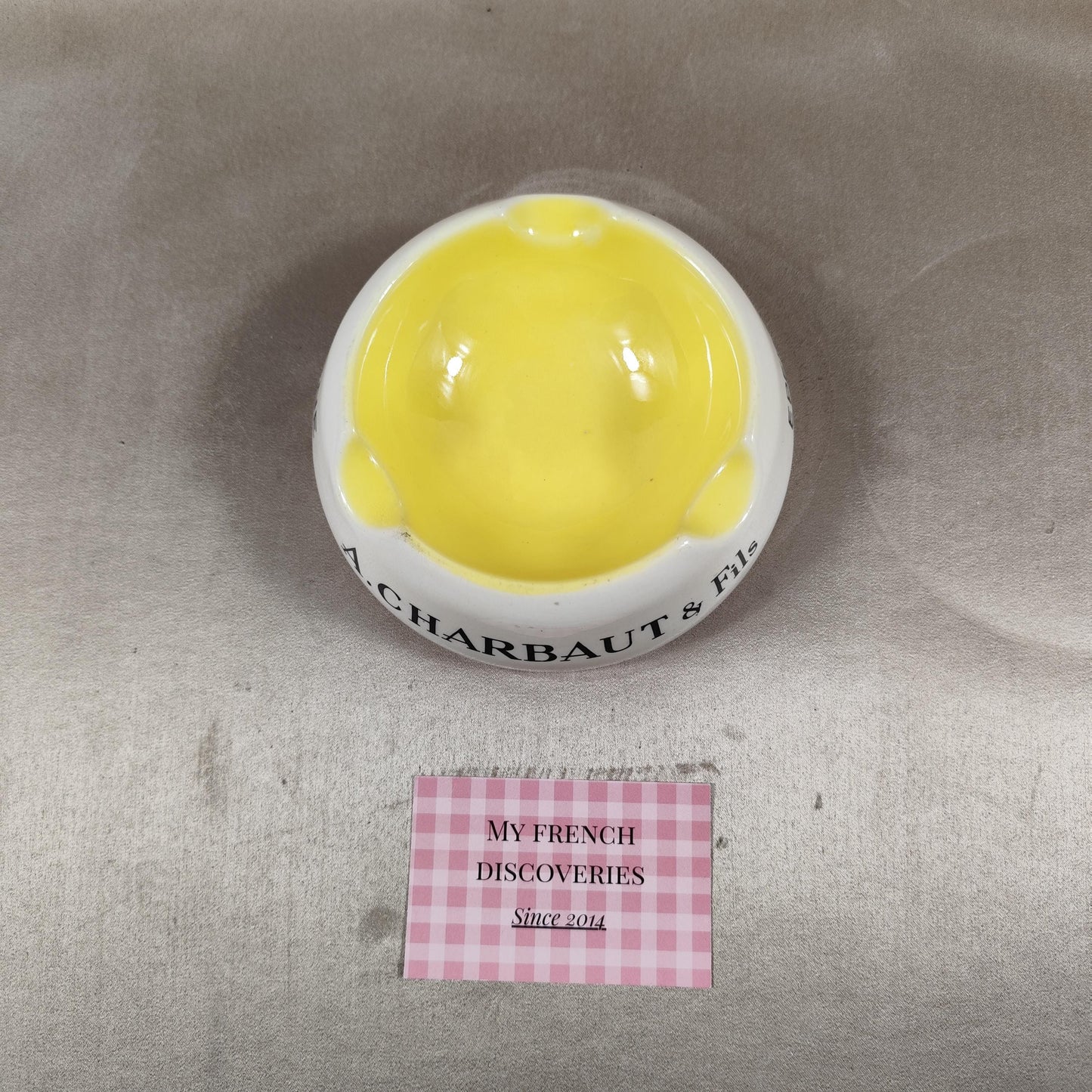 Cendrier publicitaire A. Charbaut & Fils Épernay Création Réservée Champagne