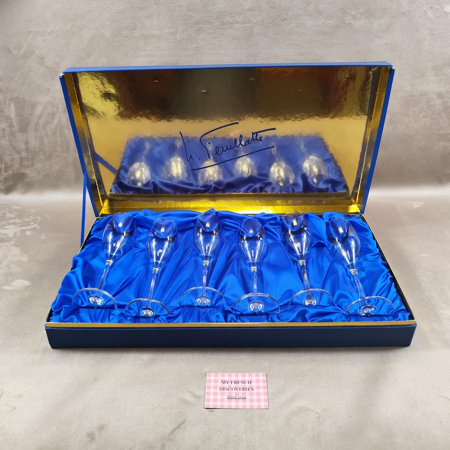 Coffret 6 flûtes à champagne Nicolas Feuillatte Avec boîte dorigine