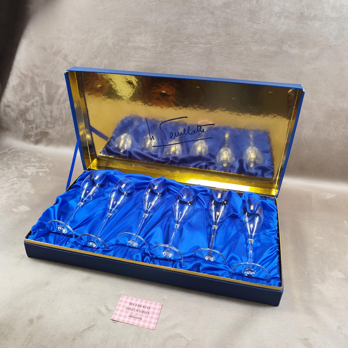 Coffret 6 flûtes à champagne Nicolas Feuillatte Avec boîte dorigine