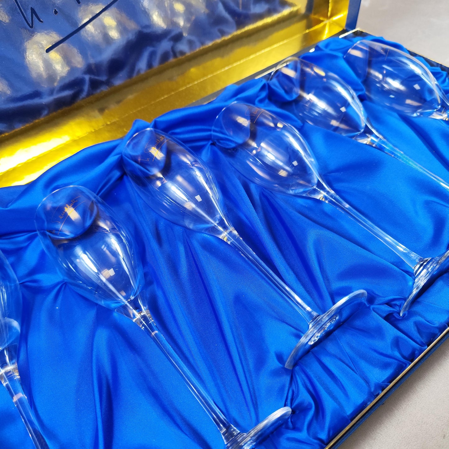 Coffret 6 flûtes à champagne Nicolas Feuillatte Avec boîte dorigine