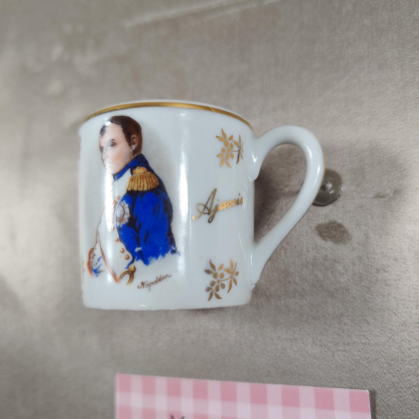 Tasse et soucoupe Napoléon & Joséphine en porcelaine France FD Limoges