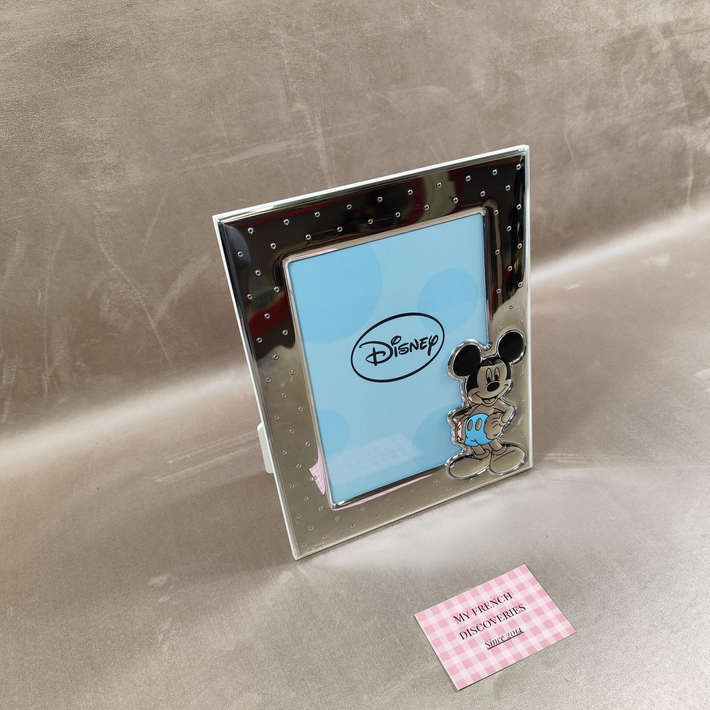 Cadre photo Disney Mickey Mouse en MIRO-SILVER Design italien Argent PVD