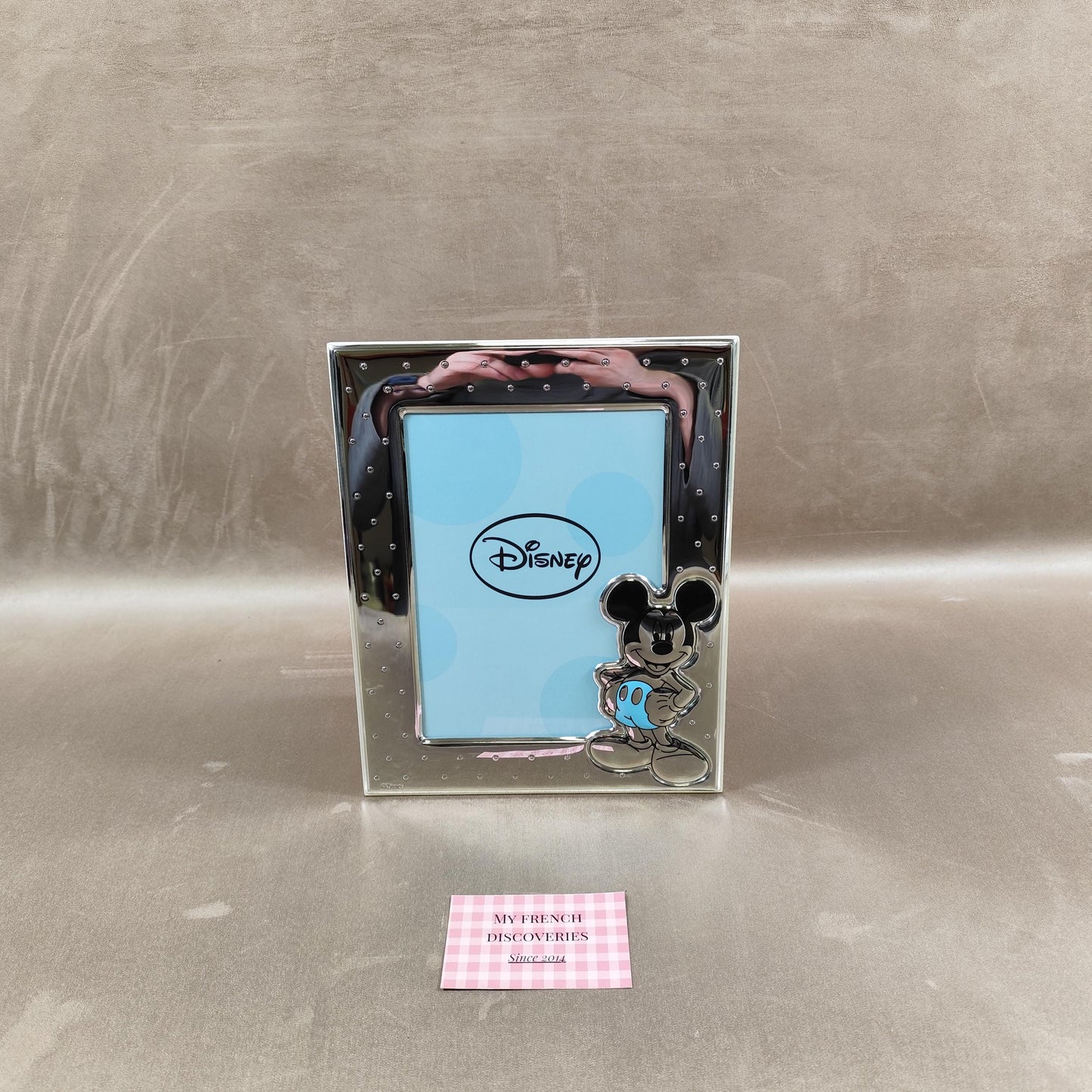 Cadre photo Disney Mickey Mouse en MIRO-SILVER Design italien Argent PVD