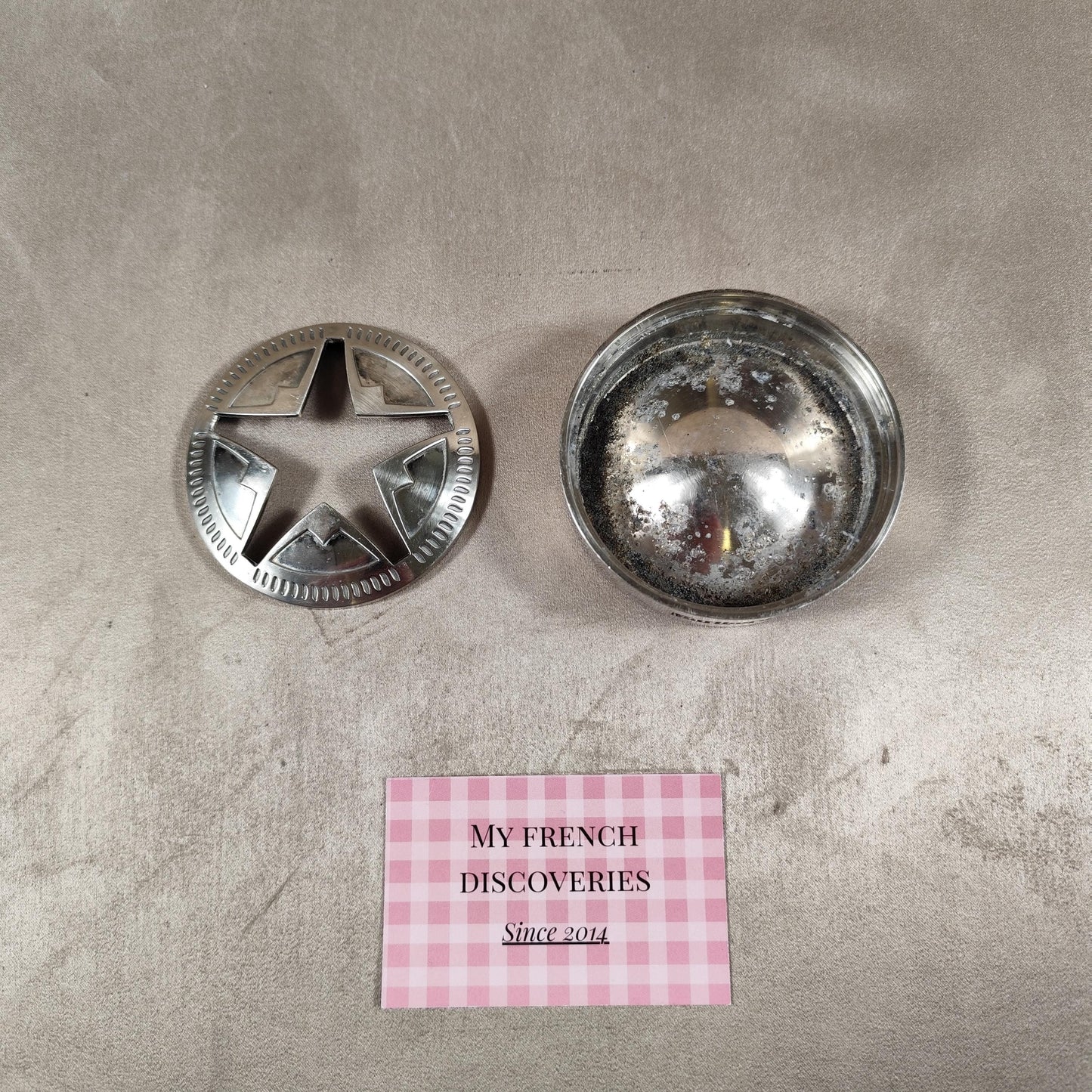 Cendrier publicitaire Marlboro en métal Modèle étoile Vintage