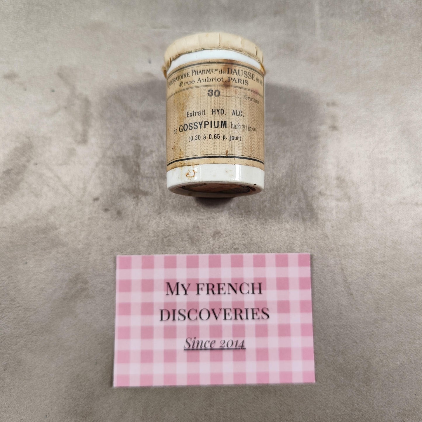 Lot de 5 anciens pots pharmaceutiques Laboratoires Daussé Paris Pots dapothicaire