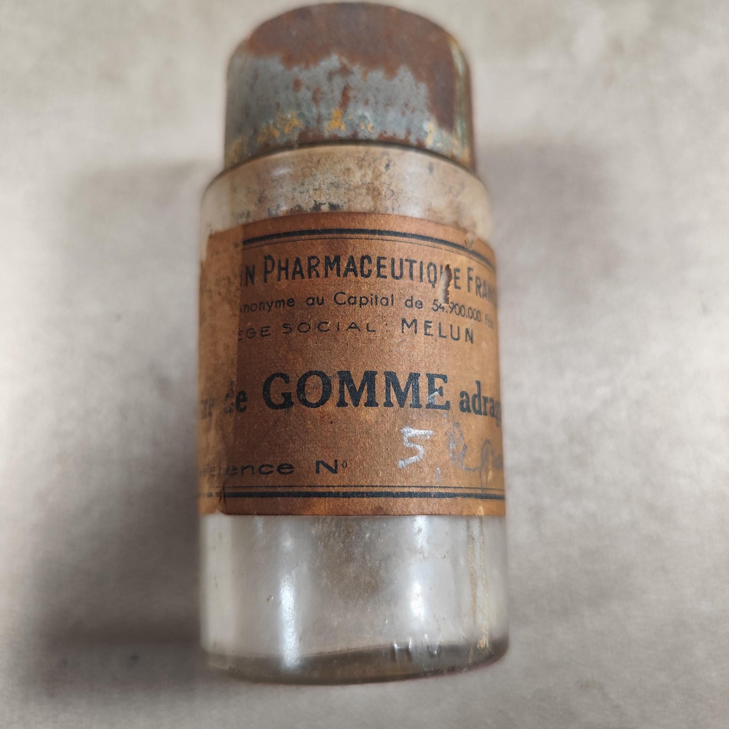 Lot de 3 anciens pots pharmaceutiques en verre Bocaux dapothicaire vintage