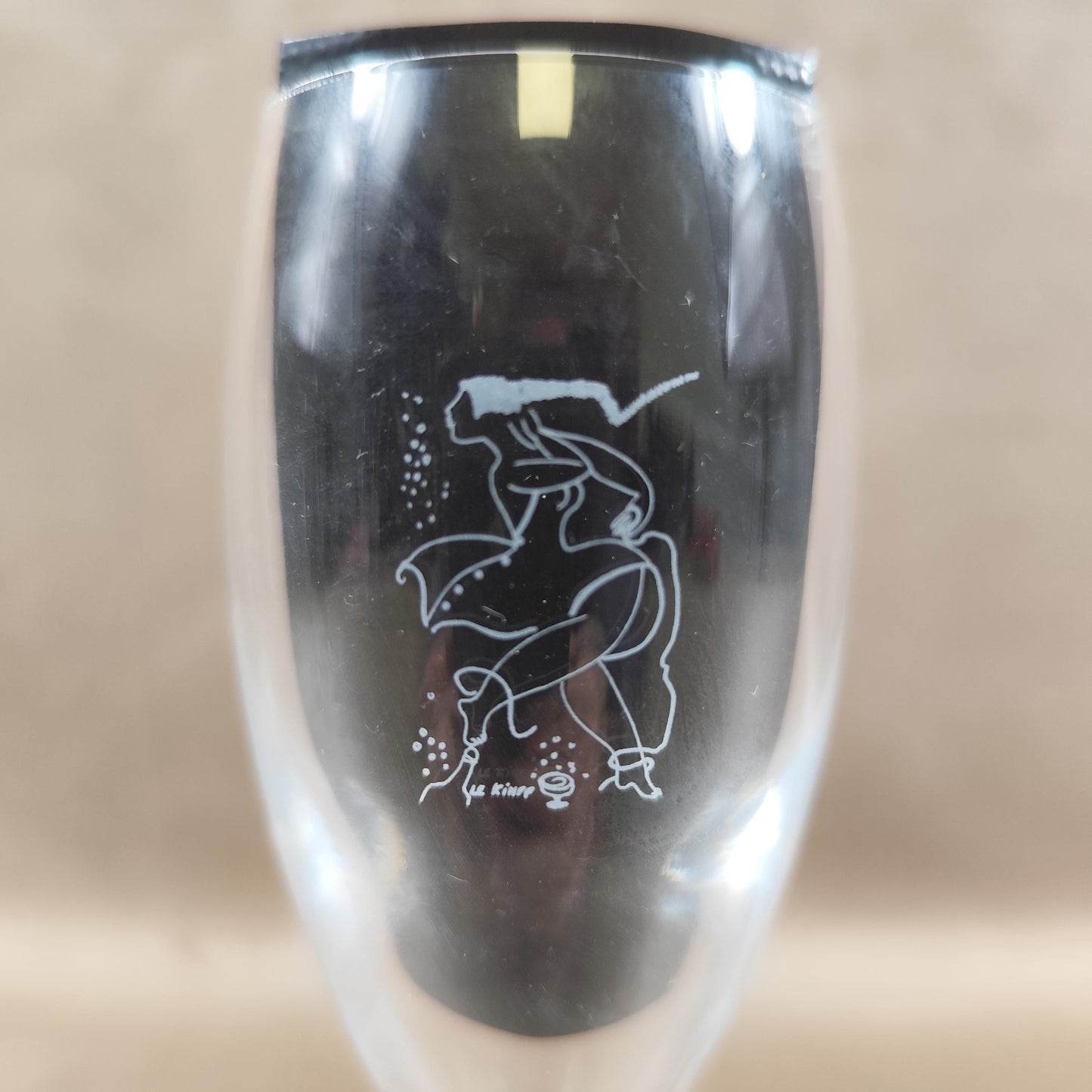 Lot de 12 flûtes à champagne Palmer & Co gravées Édition artistique Palmerescence