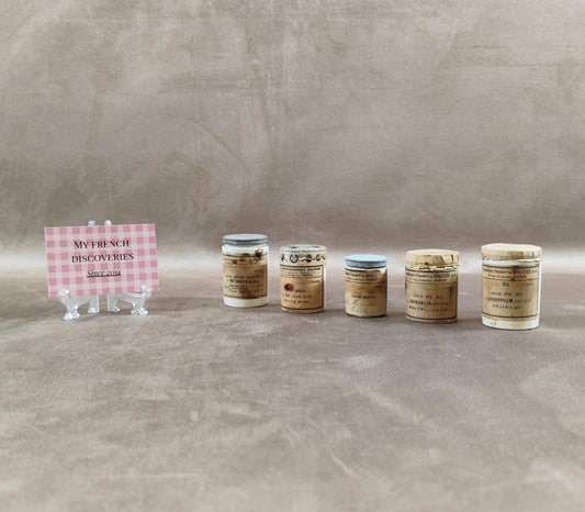 Lot de 5 anciens pots pharmaceutiques Laboratoires Daussé Paris Pots dapothicaire