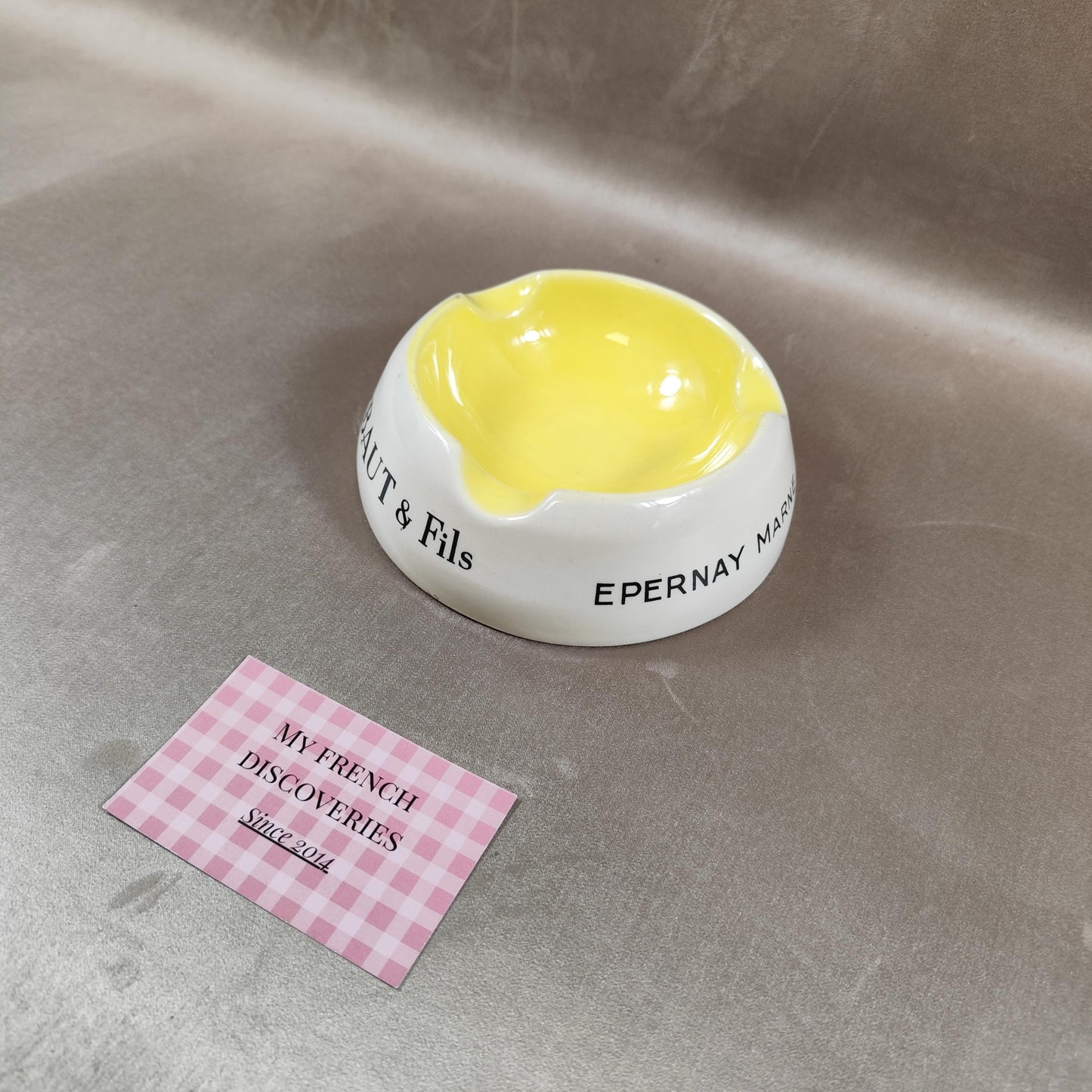 Cendrier publicitaire A. Charbaut & Fils Épernay Création Réservée Champagne