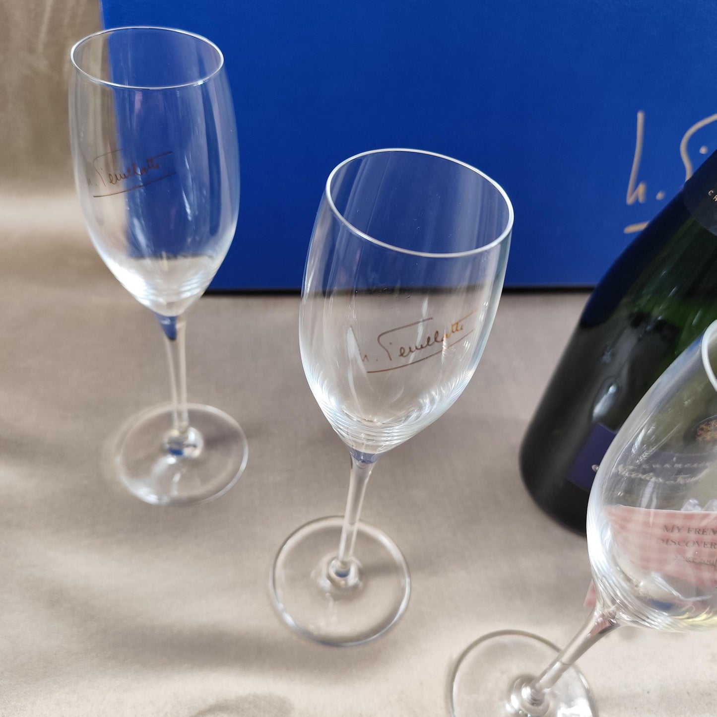 Coffret 6 flûtes à champagne Nicolas Feuillatte Avec boîte dorigine