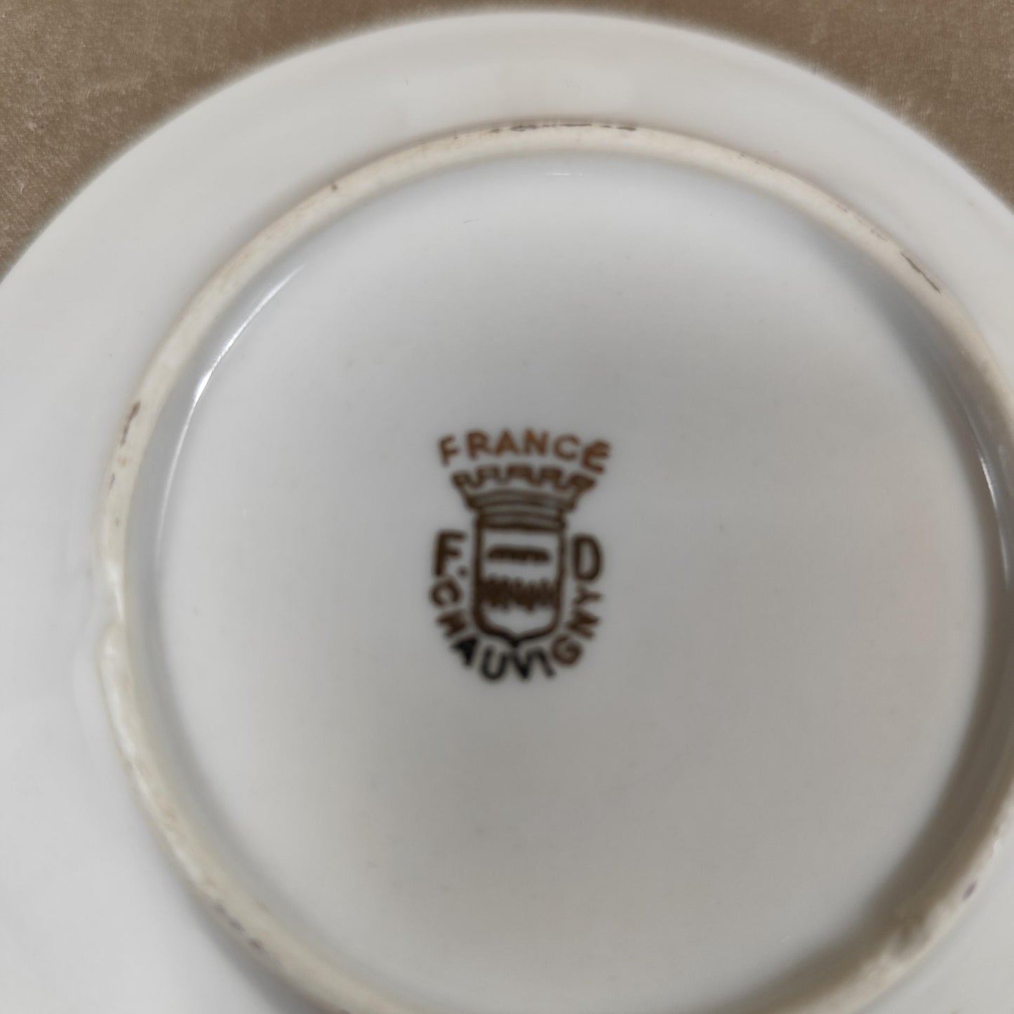 Tasse et soucoupe Napoléon & Joséphine en porcelaine France FD Limoges