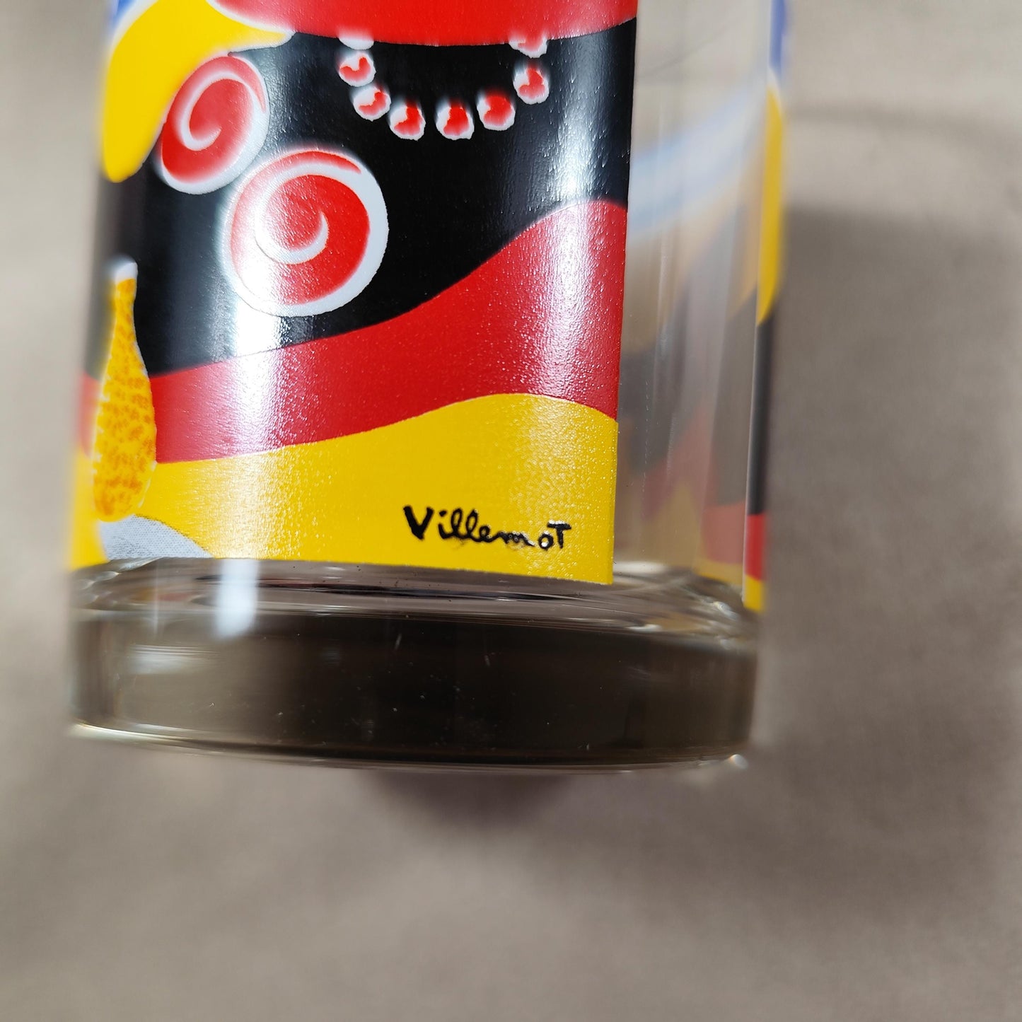 Lot de 5 verres Orangina illustrés par Villemot Verres publicitaires vintage