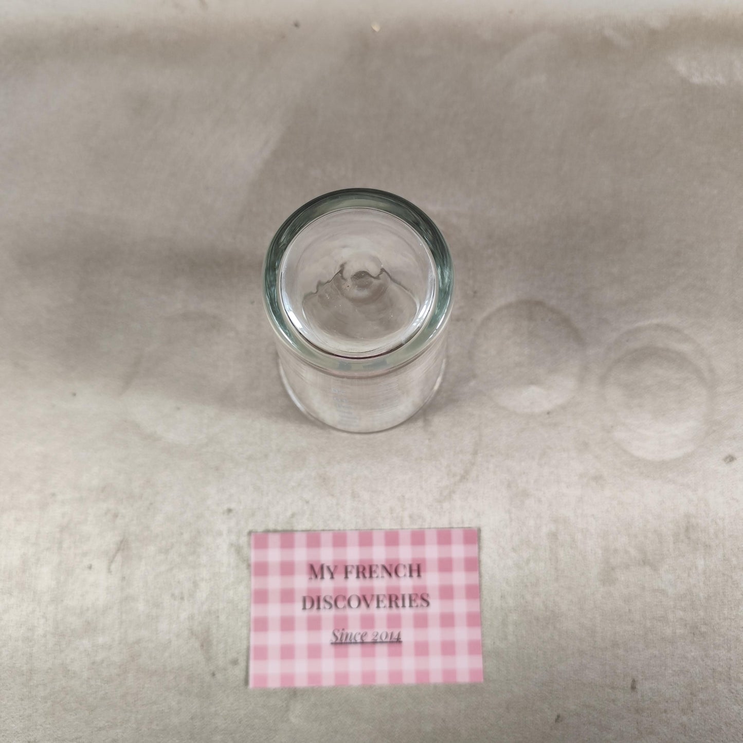 Verre de cure gradué 150 ml avec étui plastique Verre de curiste vintage