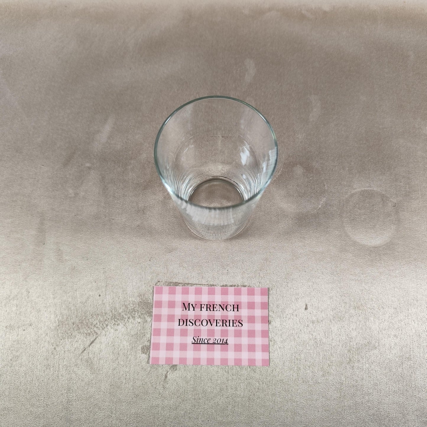 Verre de curiste Capvern les Bains avec étui Verre à cure gradué Vintage