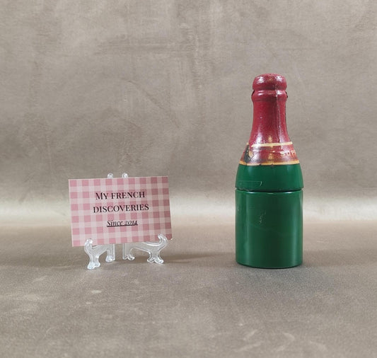 Moutardier FLORIDA en céramique Forme bouteille de champagne Vintage