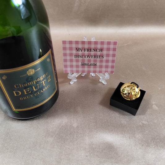 Capsule de champagne Amour de Deutz 2006 plaquée or Pascal Morabito Pendentif