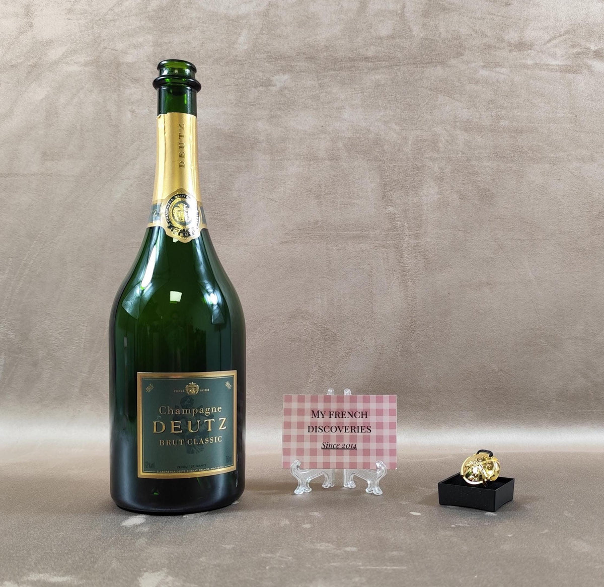 Capsule de champagne Amour de Deutz 2006 plaquée or Pascal Morabito Pendentif