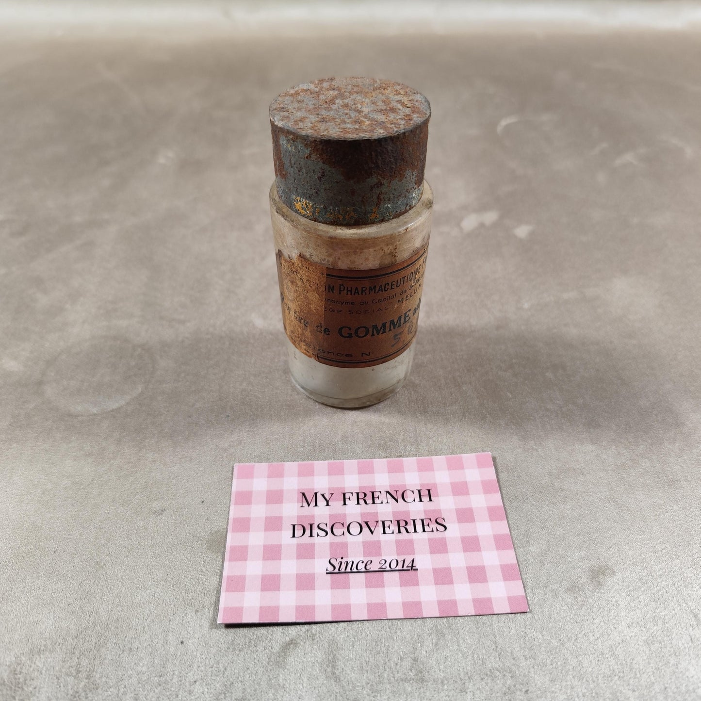 Lot de 3 anciens pots pharmaceutiques en verre Bocaux dapothicaire vintage