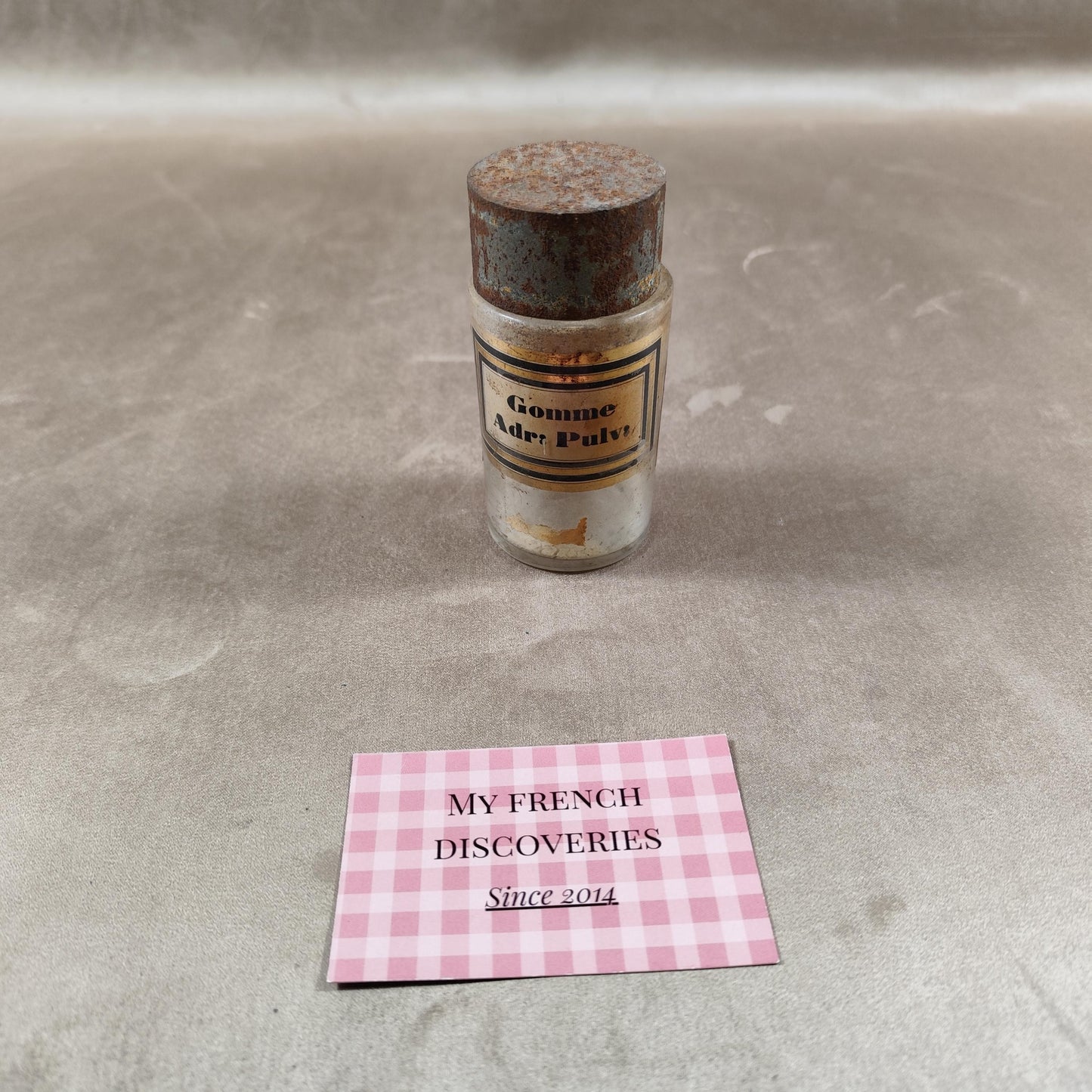 Lot de 3 anciens pots pharmaceutiques en verre Bocaux dapothicaire vintage