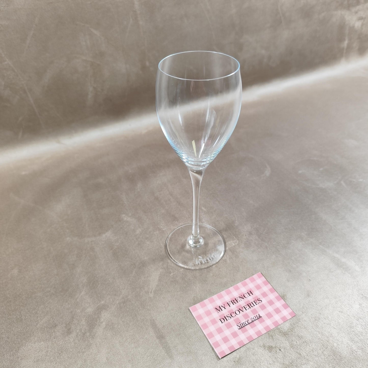 Lot de 2 flûtes à champagne Krug Verres gravés logo Cristal publicitaire