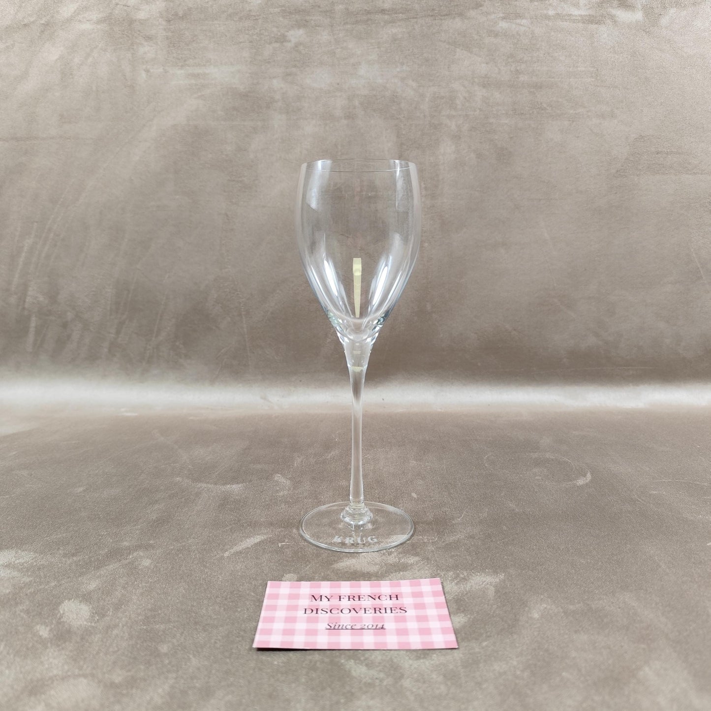 Lot de 2 flûtes à champagne Krug Verres gravés logo Cristal publicitaire