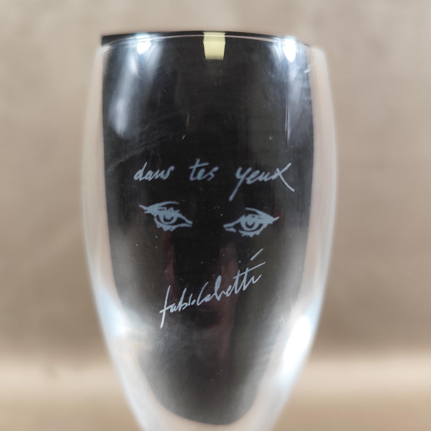 Lot de 12 flûtes à champagne Palmer & Co gravées Édition artistique Palmerescence