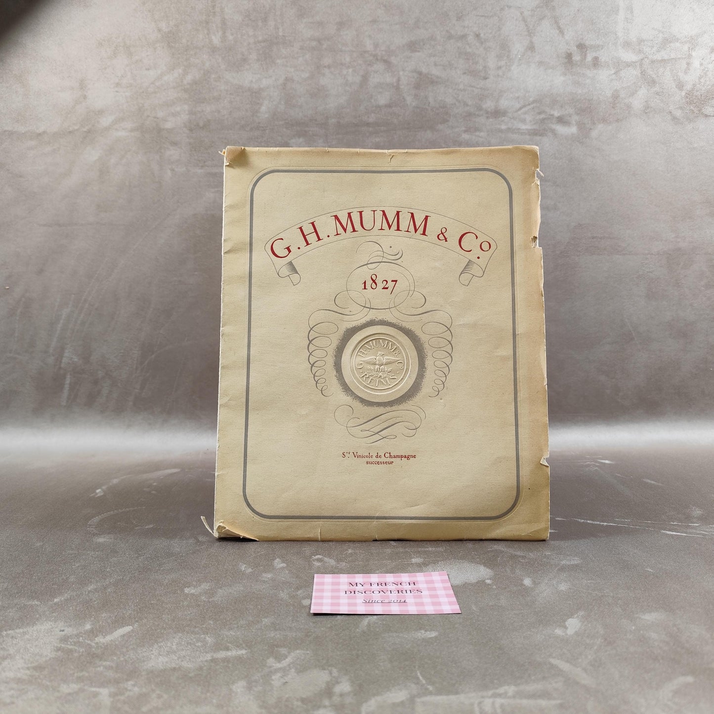 Catalogue ancien G.H. Mumm & Co 1827 Livre illustré Champagne Reims