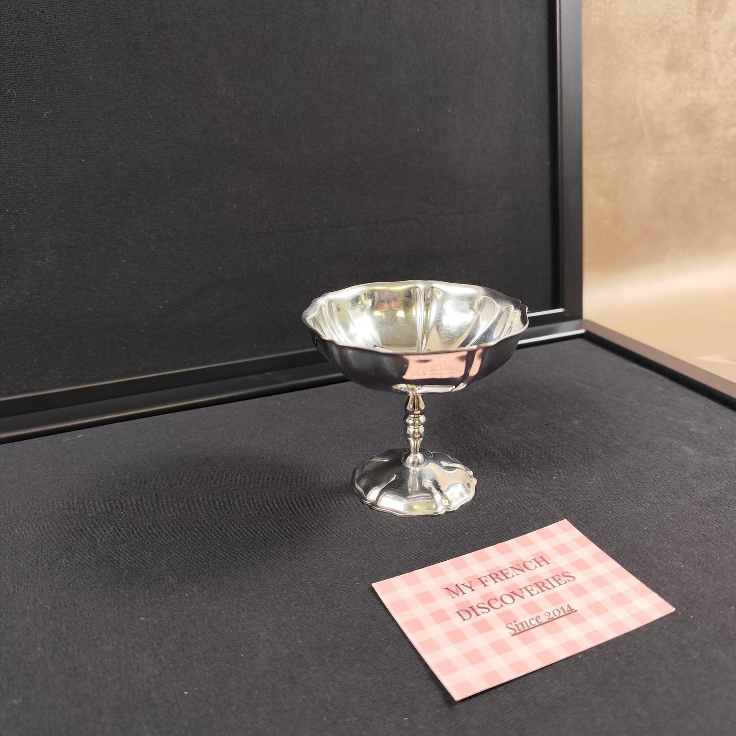 Lot de 6 coupes à glace vintage en inox Coupes dessert sur pied Art de la table