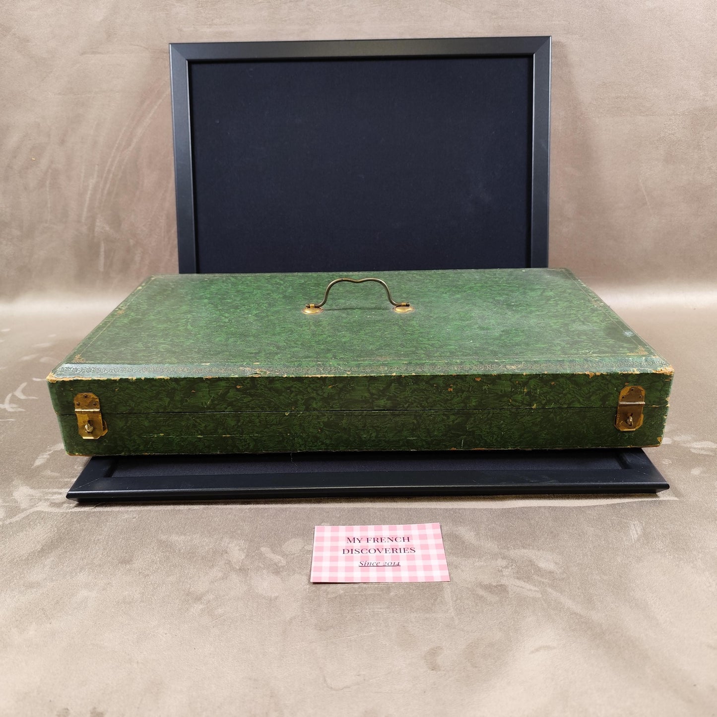 Ménagère Christofle Marly 25 pièces en métal argenté  12 fourchettes 12 cuillères louche  Coffret