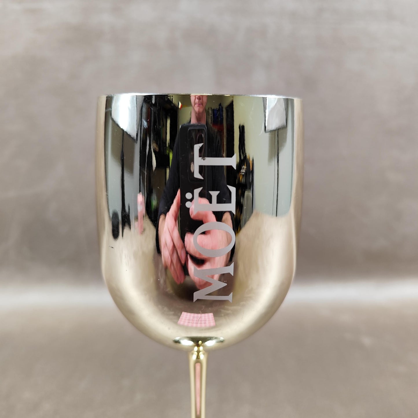 Lot de 4 flûtes à champagne Moët & Chandon Verres plastique doré Champagne