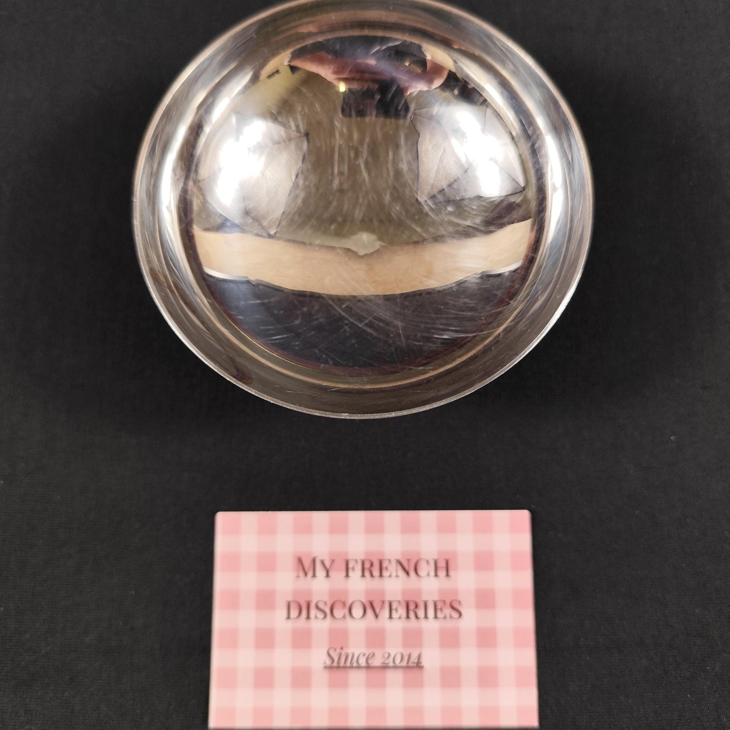 Paire de coupes à glace Létang Rémy en inox 18/10  Dessert bowls vintage