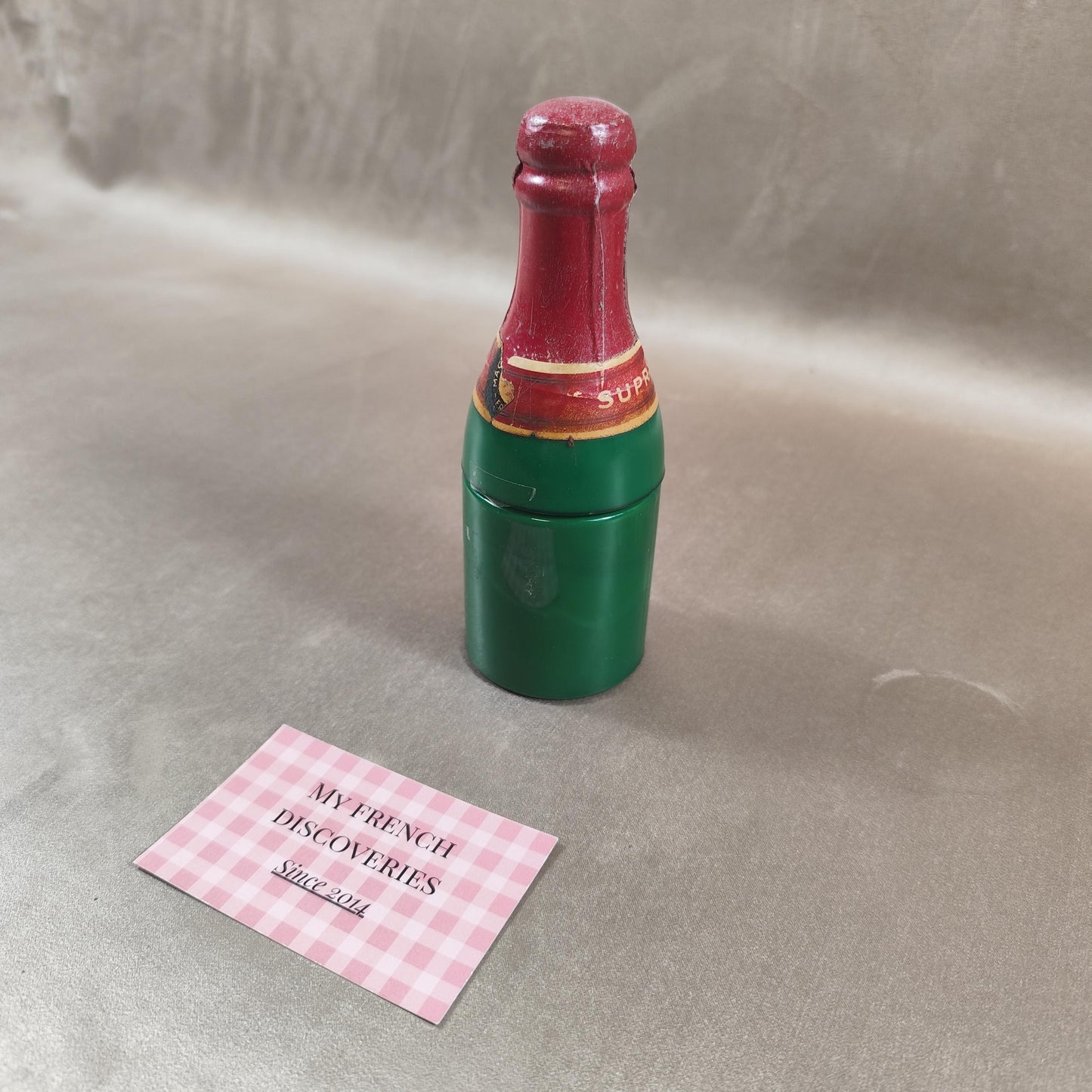 Moutardier FLORIDA en céramique Forme bouteille de champagne Vintage