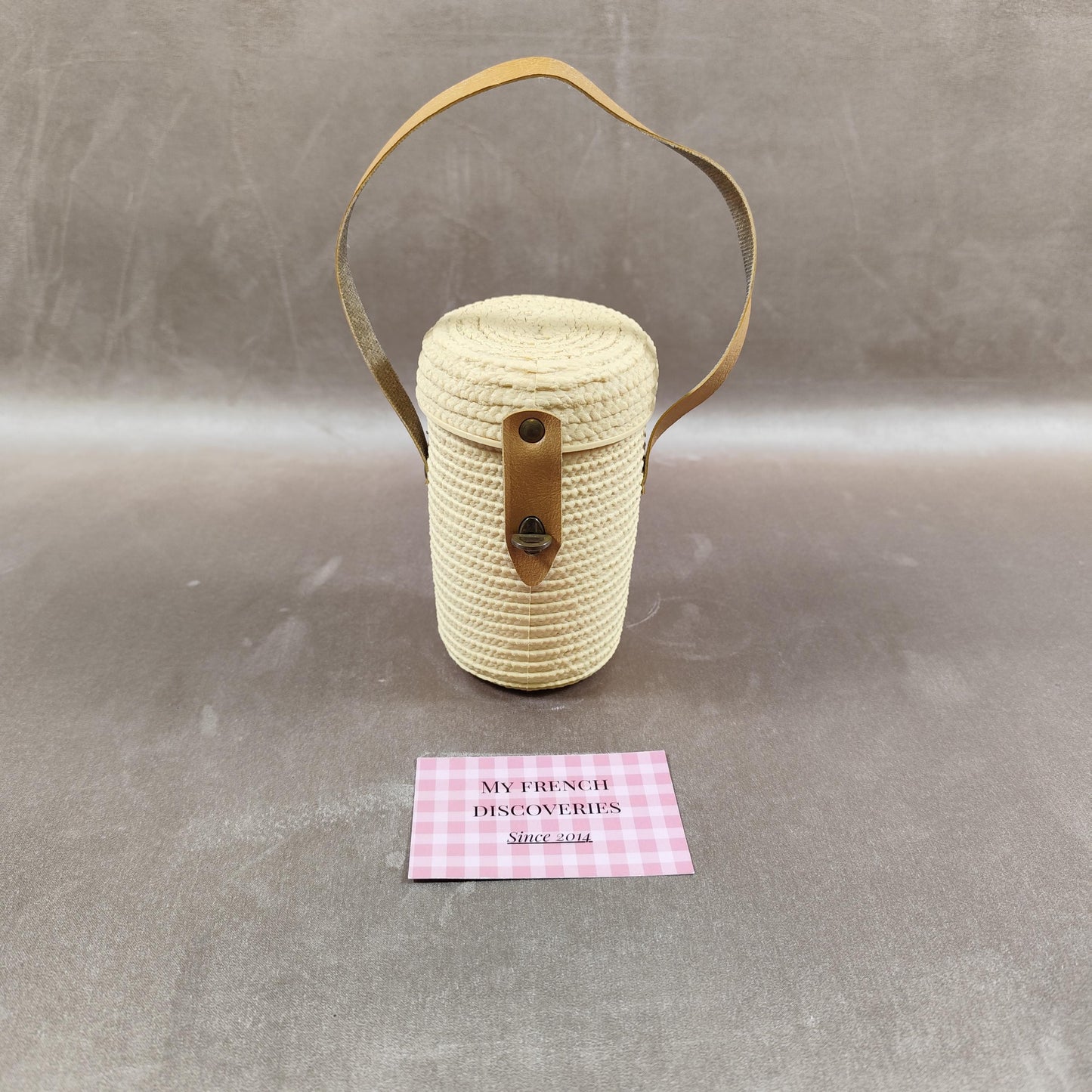 Verre de curiste Capvern les Bains avec étui Verre à cure gradué Vintage