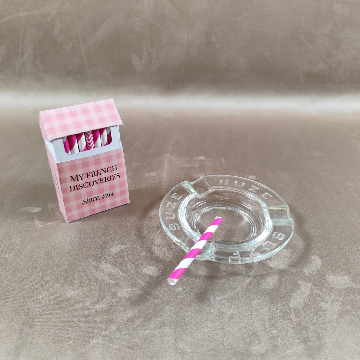 Cendrier publicitaire SUZE en verre Cendrier bistrot vintage